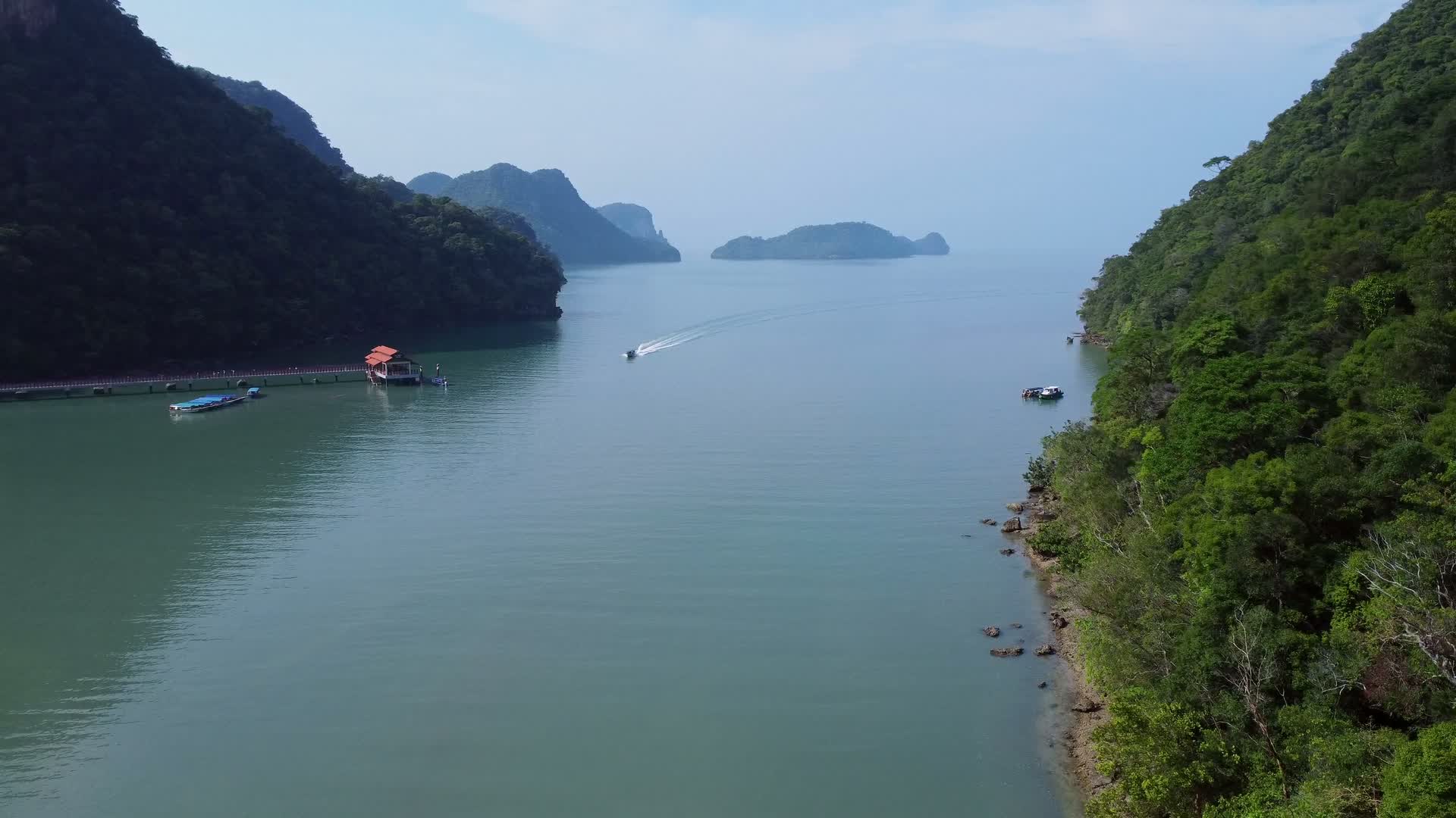 Langkawi coastline from above
